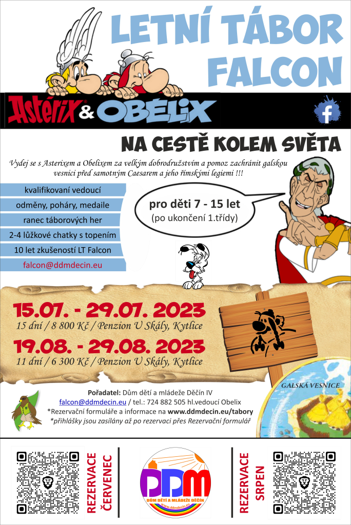 LT Falcon srpen - Asterix a Obelix