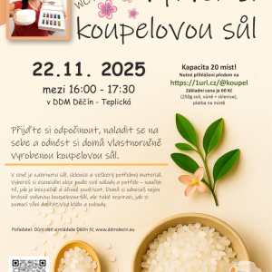 Vytvoř si koupelovou sůl - workshop